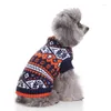 Dog Apparel Christmas Pet Sweater Snowflake Halloween Clothes Coat Elk For Small Dogs