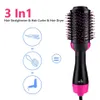 1000W hårtork Air Brush Styler och Volumizer Rätare Curler Comb Roller One Step Electric Ion Blow 240329