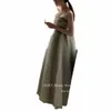Oloey Korea Green A Line Fairy Evening Dres Wedding Party Photoshoot Strapl Prom Gowns Special Ocn Dr Lace Up 60rm#