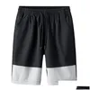 Männer Shorts Herren Sommer Strand Elastische Taille Hosen Lässige Kurze Männliche Atmungsaktive Board Homme Jogger Drop Lieferung Bekleidung Kleidung Dhpgj