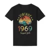 Vintage 1969 Original Parts TShirt Women Rosie 55 Years Old 55th Birthday Party Gift Idea Mom Wife Friend Funny Retro Tee 240329