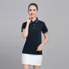 T-shirt d'été Logo brodé Vêtements de travail de groupe Polo Chemise culturelle Chemise publicitaire Supermarché Lait Thé Boutique Salopette c0JY #