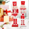 Decoração de festa 4 pcs Nutcracker Soldado Brinquedo Crianças Presente de Natal Feriado Pingente Brilhante Ornamento de Pó