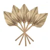 Fleurs décoratives-12 pièces feuilles de palmier séchées naturelles décor Boho feuille pour mariage décoration chambre cuisine bureau 10X40cm