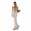 sexy sirena abito da sposa 2024 senza spalline appliques pizzo spiaggia sposa Dr Backl Boho abito da sposa abiti da sposa N8mD #