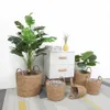 Basket Planters Indoor Plants Rattan Wedding Table Decor Straw Flower Pot Big Flowerpot Covers 240318