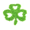 Decorative Flowers Irish Day Wreath St Patrick's Prop Decorate Festival Themed Artificial Wooden Hanging