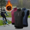 Fahrradjacken WOSAWE Winter-Radsportweste zum Aufwärmen Ciclismo ärmellose Fahrradjacke MTB-Mantel winddichte Fahrradbekleidung Weste ohne Taschen24329