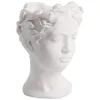 Vazen Bloempot Menselijk Hoofd Standbeeld Planter Hars Sculptuur Vaas Kantoor Decor Vorm Beeldje Decoratief Vintage