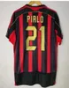 95 96 93 94 AC PILLO RETRO SHIRT 97 99 Shevchenko koszulka piłkarska 02 03 04 05 Maldini Van Basten Football Gattuso Kaka Izaghi 06 07 Baresi Milans 2009 Pirlo Maldini Baggio