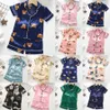 Kids Pajamas Sets Baby Toddler Cartoon Sleepwear Children Summer Short Sleeve Shorts Boys Girls Youth Leisure Wear Home Clothes Kid Clothing Z3RH#