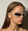 새로운 패션 미래 론자 최고 디자이너 남자와 여자 선글라스 UV INS 외계인 안경 해변 모임 패션 전문가 Y2K
