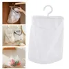 Storage Bags Clothespin Bag With Hanger Breathable Laundry Mesh Hanging