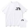 Das KEIN GESICHT Brief Logo T-shirt Plus Größe frauen Doppelseitige Druck Sommer Top Fi Marke Harajuku d15g #