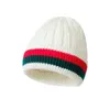 Beanie/Skull Caps Winter and Autumn Thick Bean Hat Womens Striped Knitted Wool Warm Cotton Brand Couple Womens Knitted Hat Skull BeanL2403