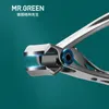 Mr.Green Nail Clippers Trimmer rostfritt stål Nagelverktyg Manikyr Tjock Nails Cutter Sessors med glas nagelfil 240315