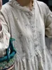 Robes à manches longues en velours côtelé femmes doux Floral japonais automne rétro dentelle robe Midi princesse filles Faddish robes De Mujer 240314