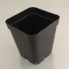 Planters LBER 5.5 * 5.5 * 6cm 100PCS Plant Disposable Flower Pot Small Black Square Cutting Seedling Plastic Square Pot Plant Pot