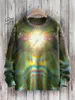 Herrtröjor Plstar 3D Tryckt Green Series St.Patrick's Day Mönster Ugly Sweater Winter Street Casual Unisex S-1