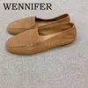 Casual schoenen Lakleer Instappers Ronde neus Gladde witte suède loafers Dames Vrije tijd Outdoor Rubberen zool Oxford De Mujer