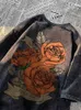 Camiseta gráfica con estampado de rosas retro de moda para hombres y mujeres verano pareja americana personalidad casual manga corta top harajuku 240315