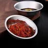 Plates 5pcs Stainless Steel Sauce Dishes Tray Dipping Bowls Seasoning Kitchen Appetizer Plate