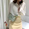 Bolsas de hombro 2024 elegante impreso pequeño bolso cuadrado moda margarita femenina ancha correa de nylon mensajero