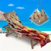 Chair Covers Geometric Print Microfiebr Beach Lounge Cover Towel Outdoor Portable Quick Drying Garden Pool Recliner With Pocket