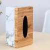 Other Housekeeping Organization Rectangar Marble Pu Facial Grain Tissue Box Er Napkin Holder Paper Towel Dispenser Container For Home Otact