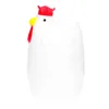 ダブルボイラー魅力的な鶏肉デザインの卵密猟者蒸し器金型キッチンガジェット（白）