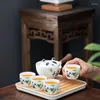 Teaware Sets Creative Panda Ceramic Chinese Tea Set Travel Teapot For Cup Maker Infuser