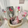 Decorative Flowers Tulips Soap Flower Handmade Mother's Day Gifts Kawaii Artificial Bouquet Wedding Party Home Decoration