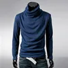 2023 Winter Neue Herren Rollkragenpullover Einfarbig Fi Gestrickte Pullover Männer Casual Pullover Männlich Herbst Strickwaren MY278 Y6ci #