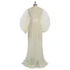 Robes de maternité mode Organza plissé vêtements de maternité séance photo robe de mariée YW230726L2403