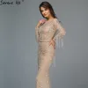 Wasisi Dubai Mermaid Muslim Tassel Luxury Pärled LG Evening Dres Formella klänningar för Woman Party Plus -storlek ELA60707 C6WG#