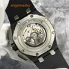 AP Ikoniczne na rękę Royal Oak Offshore Series 26405CE Black Ceramic Mens Watch Blue Igle Timing Mechanical Watch 44 mm