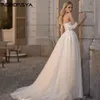 Roddrsya luz champanhe pastrol vestidos de casamento fora do ombro querida vestidos de noiva lado split a linha tule vestido de novia 240325