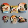 Africa Tunisia Tourist Fridge Magnets Camel Resin Tunis Tourism Memorial Decorative Handicrafts for Refrigerator Gifts 240318