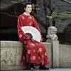 chinese Drama Tang Dynasty Round Neck Lg Robe Traditial Chinese Folk Dance Costumes Daily Hanfu Show Costume Men and Women P2Ng#