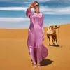 Etnische kleding Dubai Turkije Diamanten Avondjurken voor vrouwen Gordeljurk Kaftan Moslim Abaya Eid Ramadan Marokko Kaftan Gewaad