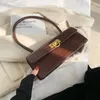Сумки на плечо с крокодиловым узором, квадратная большая сумка подмышки, модная женская дизайнерская сумка высокого качества из искусственной кожи 2024, винтажная сумка