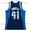 Dirk Nowitzki Maverick Basketballtrikot Dalla Jason Kidd Steve Nash Jamal Mashburn Throwback Blau Weiß Größe S-XXL