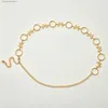 Cinture a catena in vita Donna Cerchio di moda in metallo Ultimo stile Farfalla Cintura a catena in vita Oro Argento Vestiti Lady Hip Nuovo Ketting Riem Y240329