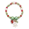 Identificação 2021 Nova Moda Pulseira de Natal Mulher Personalidade Papai Noel Pequeno Sino Doce Círculo Bead Mão Decorar Drop Deli Dh0Xw