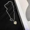 Designer Luxury Fashion Heart Love Necklace Choker Cuban chain 925 Silver Plated 18K Gold Plated Stainless Steel Letter Necklaces For Women Jewelry Gift