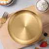 Plates JFBL Stainless Steel Tableware Dinner Plate Container Salad Dessert Fruit Services Dish Western Steak Tray