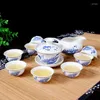 Teegeschirr-Sets, 8 Tassen, chinesisches Tee-Set, Keramik-Teekanne, Gaiwan-Werkzeug