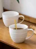 Tazze Tazza Bicchieri giapponesi Ceramica Tè pomeridiano Tazza caffè Colazione domestica Maniglia da cucina Conveniente coreano semplice