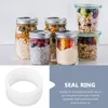 Louça 20 Pcs Mason Jars Anel para Selos de Silicone Junta de Vidro Vedação Sílica Gel Ampla Garrafa Anéis Tampas