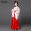 Costumes de danse traditionnelle chinoise pour les filles Opéra antique Dynastie Tang Han Ming Hanfu Dr Vêtements pour enfants Danse folklorique Enfants v7bd #
